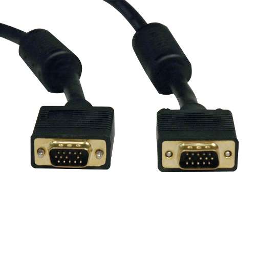 "VGA Coax Monitor Cable, High Resolution Cable with RGB Coax (HD15 M/M), 100-ft." (tripp_P502-100)