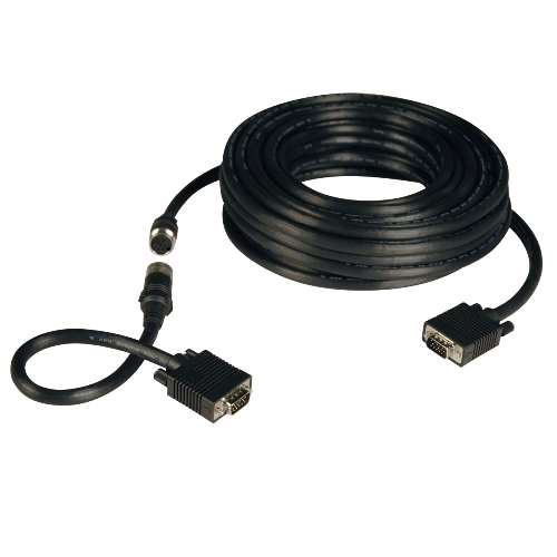 "VGA Coax Easy Pull Monitor Cable, High Resolution Cable with RGB Coax (HD15 M/M), 100-ft." (tripp_P503-100)