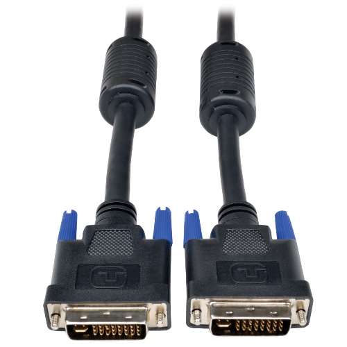 "DVI-I Dual Link Digital and Analog Monitor Cable (DVI-I M/M), 6-ft." (tripp_P560-006-DLI)