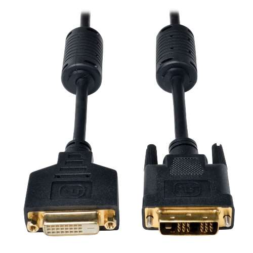 "DVI Single Link Extension Cable, Digital TMDS Monitor Cable (DVI-D M/F), 6-ft." (tripp_P562-006-SL)