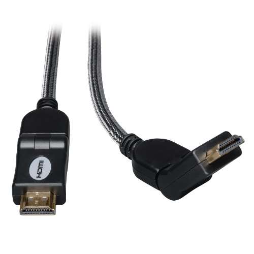 "High Speed HDMI Cable with Swivel Connectors, Ultra HD 4K x 2K, Digital Video with Audio (M/M), 3-ft." (tripp_P568-003-SW)