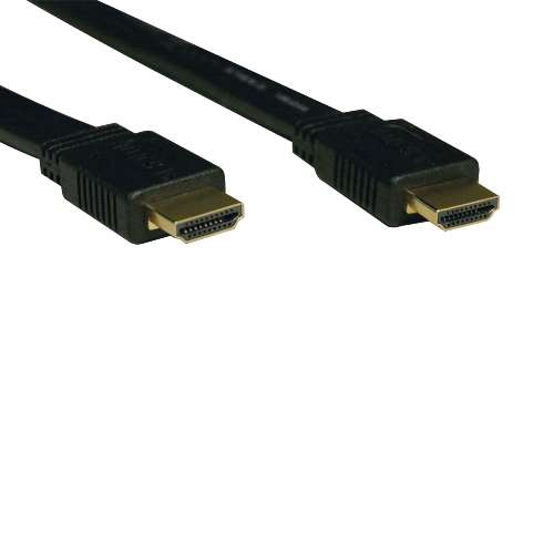 "High Speed HDMI Flat Cable, Ultra HD 4K x 2K, Digital Video with Audio (M/M), Black, 6-ft." (tripp_P568-006-FL)