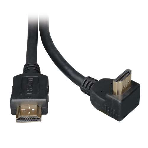 "High Speed HDMI Cable with 1 Right Angle Connector, Ultra HD 4K x 2K, Digital Video with Audio (M/M), 6-ft." (tripp_P568-006-RA)