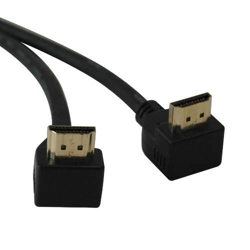 "High Speed HDMI Cable with 2 Right Angle Connectors, Ultra HD 4K x 2K, Digital Video with Audio (M/M), 6-ft." (tripp_P568-006-RA2)