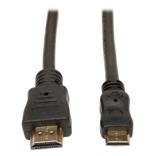 "HDMI to Mini HDMI Cable with Ethernet, Digital Video with Audio Adapter (M/M), 3-ft." (tripp_P571-003-MINI)