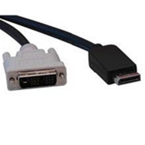 "Displayport to DVI Cable, Displayport with Latches to DVI-D Single Link Adapter (M/M), 10-ft." (tripp_P581-010)