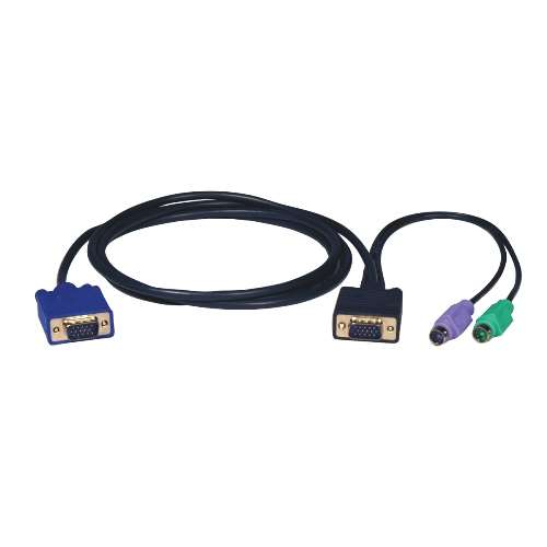 "PS/2 (3-in-1) Cable Kit for KVM Switch B004-008, 10-ft." (tripp_P750-010)