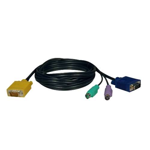 "PS/2 (3-in-1) Cable Kit for NetDirector KVM Switch B020-Series and KVM B022-Series, 6-ft." (tripp_P774-006)