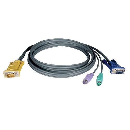 "PS/2 (3-in-1) Cable Kit for NetDirector KVM Switch B020-Series and KVM B022-Series, 10-ft." (tripp_P774-010)