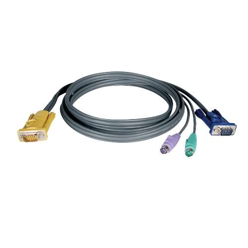 "PS/2 (3-in-1) Cable Kit for NetDirector KVM Switch B020-Series and KVM B022-Series, 15-ft." (tripp_P774-015)