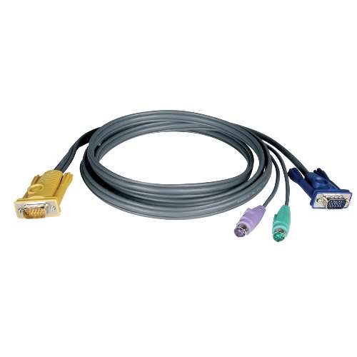 "PS/2 (3-in-1) Cable Kit for NetDirector KVM Switch B020-Series and KVM B022-Series, 25-ft." (tripp_P774-025)