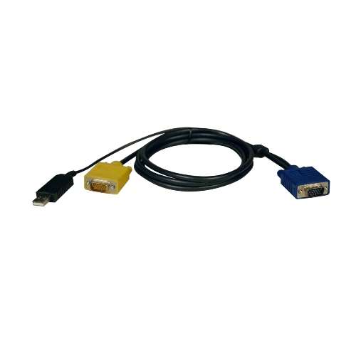 "USB (2-in-1) Cable Kit for NetDirector KVM Switch B020-Series and KVM B022-Series, 6-ft." (tripp_P776-006)