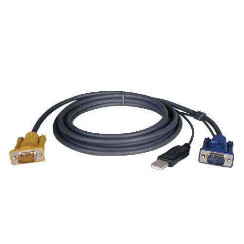 "USB (2-in-1) Cable Kit for NetDirector KVM Switch B020-Series and KVM B022-Series, 10-ft." (tripp_P776-010)