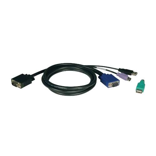 "USB/PS2 Combo Cable Kit for NetController KVM Switches B040-Series and B042-Series, 6-ft." (tripp_P780-006)