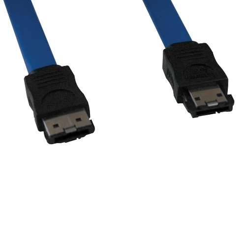 "eSATA, SATA-II External Signal Shielded Cable (7Pin/7Pin), 18-in." (tripp_P950-18I)