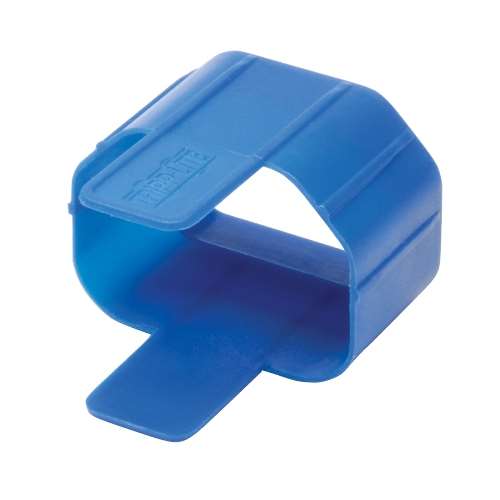 "Plug-lock Inserts keep C14 power cords solidly connected to C13 outlets, BLUE color, Package of 100" (tripp_PLC13BL)