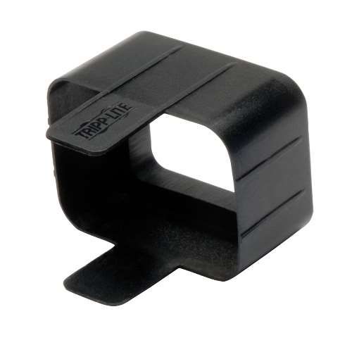 "Plug-lock Inserts keep C20 power cords solidly connected to C19 outlets, BLACK color, Package of 100" (tripp_PLC19BK)