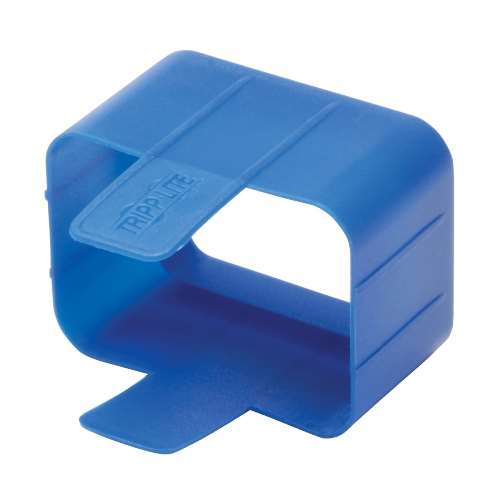 "Plug-lock Inserts keep C20 power cords solidly connected to C19 outlets, BLUE color, Package of 100" (tripp_PLC19BL)