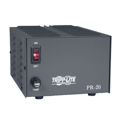 "TAA-Compliant 20-Amp DC Power Supply, 13.8VDC, Precision Regulated AC-to-DC Conversion" (tripp_PR20)