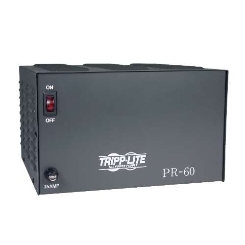 "TAA-Compliant 60-Amp DC Power Supply, 13.8VDC, Precision Regulated AC-to-DC Conversion" (tripp_PR60)