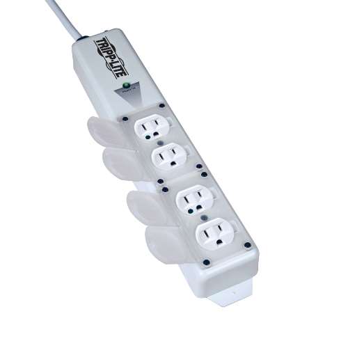 "For Patient-Care Vicinity - UL60601-1 Medical-Grade Power Strip with 4 Hospital-Grade Outlets, 15-ft. Cord, Safety Covers" (tripp_PS-415-HGULTRA)