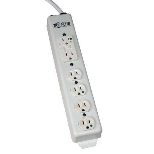 "NOT for Patient-Care Rooms - UL1363 Power Strip with 6 Hospital-Grade Outlets, 15-ft. Cord" (tripp_PS-615-HG)