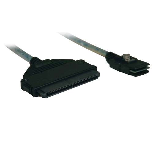 "Internal SAS Cable, mini-SAS (SFF-8087) to 4-in-1 32pin (SFF-8484), 3-ft (1M)." (tripp_S510-003)