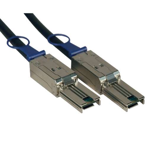 "External SAS Cable, 4 Lane - mini-SAS (SFF-8088) to mini-SAS (SFF-8088), 3M (10-ft.)" (tripp_S524-03M)