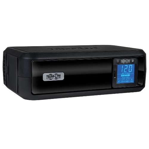 "SmartPro LCD 120V 1000VA 500W Line-Interactive UPS, AVR, Tower, USB, TEL/DSL/Coax Protection, 8 Outlets" (tripp_SMART1000LCD)