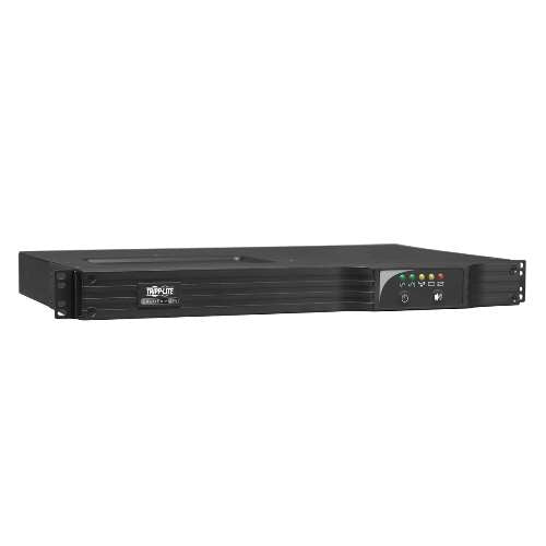 "SmartPro 120V 1kVA 800W Line-Interactive Sine Wave UPS, 1U Rackmount, SNMPWEBCARD Option, USB, DB9 Serial" (tripp_SMART1000RM1U)