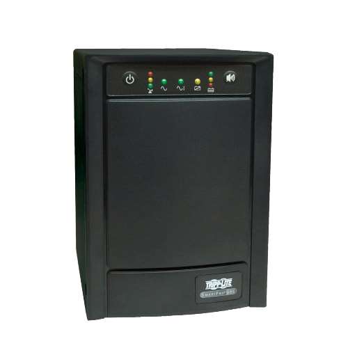 "SmartPro 120V 1.5kVA 900W Line-Interactive Sine Wave UPS, Tower, SNMPWEBCARD Option, USB, DB9 Serial" (tripp_SMART1500SLT)