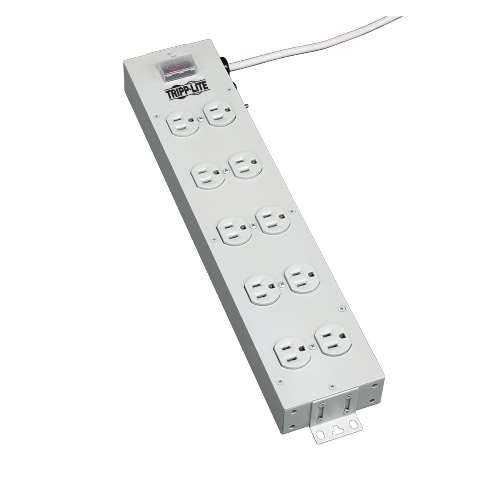 "Power It! 10-Outlet Power Strip, 15-ft. Cord" (tripp_TLM1015NC)