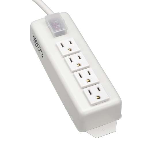 "Power It! 4-Outlet Power Strip, 6-ft. Cord" (tripp_TLM406NC)