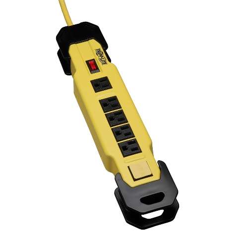 "Power It! 6-Outlet Safety Power Strip, 9-ft. Cord & Clip, Hang Holes, Safety Covers, GFCI Plug" (tripp_TLM609GF)