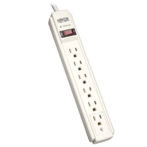 "Protect It! 6-Outlet Surge Protector, 4-ft. Cord, 790 Joules" (tripp_TLP604)