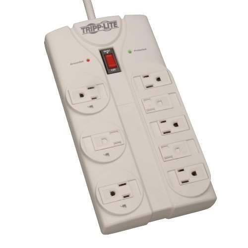 "Protect It! 8-Outlet Home Computer Surge Protector, 8-ft. Cord, 1440 Joules" (tripp_TLP808)