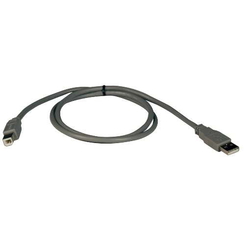 "USB 2.0 Hi-Speed A/B Cable (M/M), 3-ft." (tripp_U021-003)