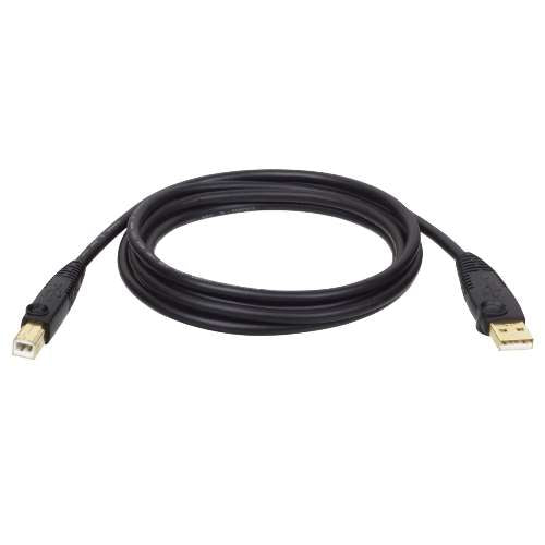 "USB 2.0 Hi-Speed A/B Cable (M/M), 10-ft." (tripp_U022-010-R)