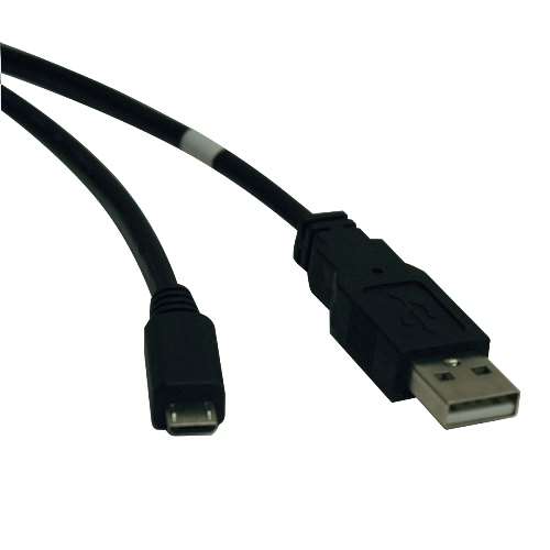 "USB 2.0 Hi-Speed A to Micro-B Cable (M/M), 10-ft." (tripp_U050-010)