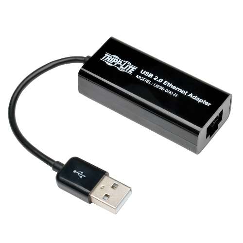 "USB 2.0 Hi-Speed to Ethernet NIC Network Adapter, 10/100 Mbps" (tripp_U236-000-R)