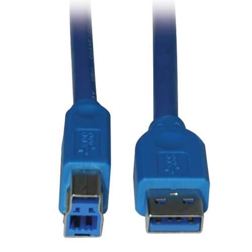 "USB 3.0 SuperSpeed Device Cable (AB M/M), 3-ft." (tripp_U322-003)