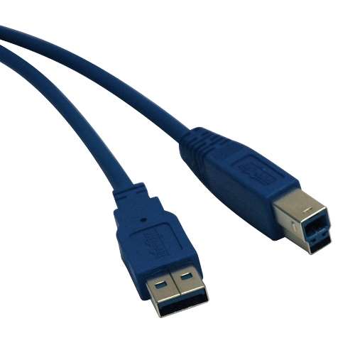 "USB 3.0 SuperSpeed Device Cable (AB M/M), 6-ft" (tripp_U322-006)