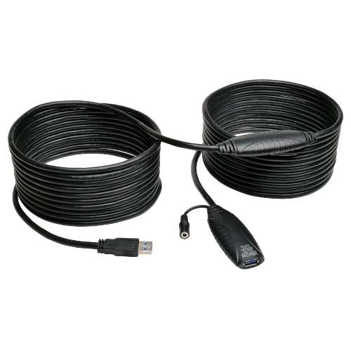 "USB 3.0 SuperSpeed Active Extension Repeater Cable (A M/F), 10M (33-ft.)" (tripp_U330-10M)