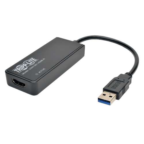 "USB 3.0 SuperSpeed to HDMI Dual Monitor External Video Graphics Card Adapter, 512 MB SDRAM - 2048x1152,1080p" (tripp_U344-001-HDMI-R)