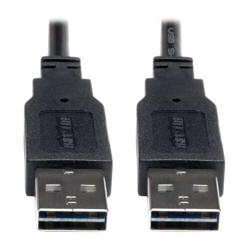 "Universal Reversible USB 2.0 Hi-Speed Cable (Reversible A to Reversible A M/M), 6-ft." (tripp_UR020-006)