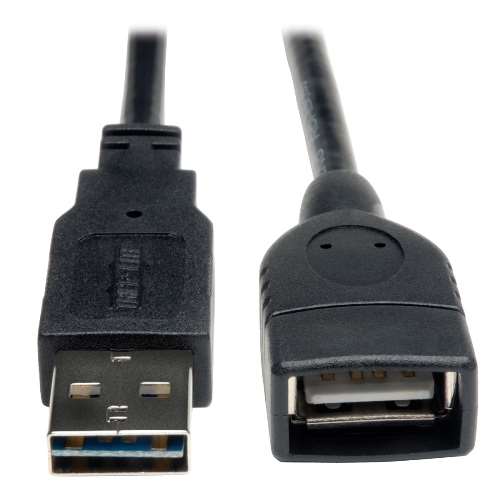 "Universal Reversible USB 2.0 Hi-Speed Extension Cable (Reversible A to A M/F), 6-ft." (tripp_UR024-006)