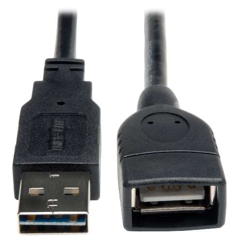 "Universal Reversible USB 2.0 Hi-Speed Extension Cable (Reversible A to A), 6-in." (tripp_UR024-06N)